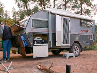 Australian Off Road Campers Matrix set up for camping