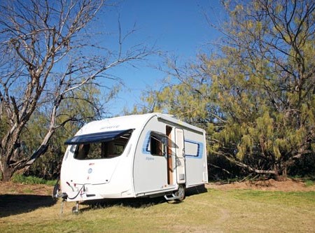 The Swift Sprite Alpine 4 caravan merges Euro stying and ease of towing.