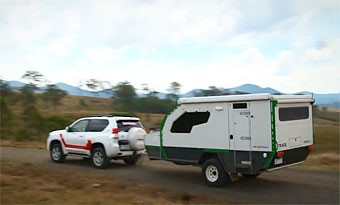 Track Trailer Topaz camper trailer video test