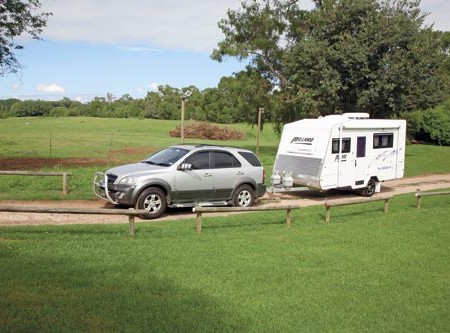 The Millard Sunseeka 1560: all those creature comforts in a compact and easily towed package.