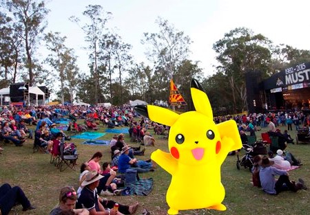 Chase Pokemon at this year's Gympie Music Muster.