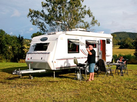 The Walk-A-Bout 620ST from Exclusive Caravans is made in China.