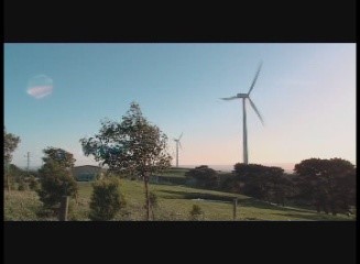 Wind farm and bird hide at Toora, Vic