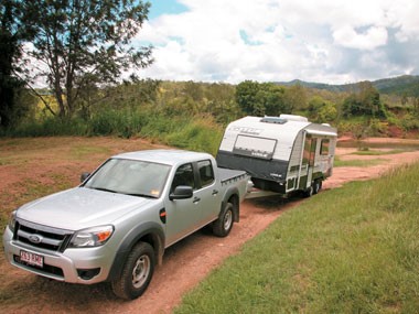 The Vogue from Lotus Caravans ready for adventure.