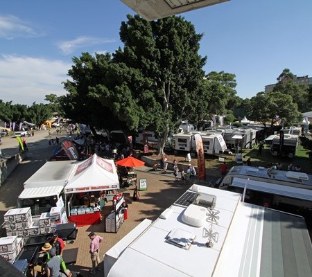 Camper trailers were a popular attraction at the Sydney show.