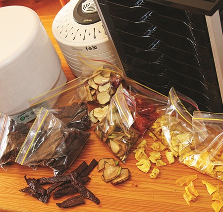 Dried foods can include almost every form of foodstuff