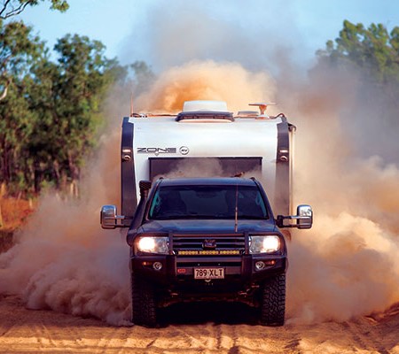 Clearview towing mirrors on a 4WD in Cape York at Race to the Cape