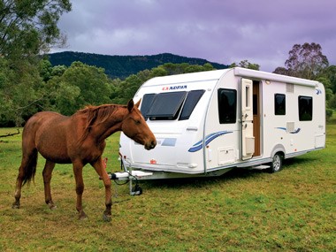 No, the powerplant on the Adria Adora 612 DP caravan is not a horse.