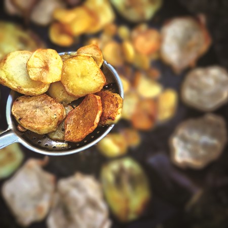 Pan-fried potatoes (image supplied)