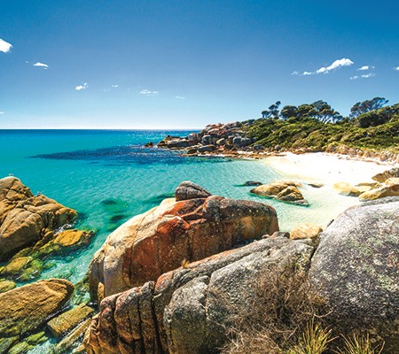 Top beach camps of Tasmania