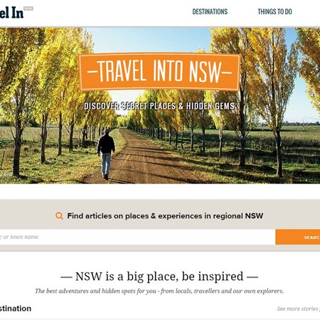 Travel In is a new online destination for visitors to inland NSW.
