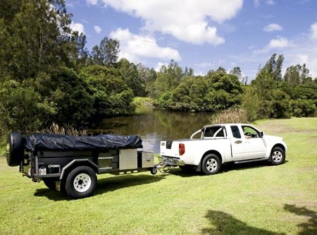 The Australian-made Customline Adventure Walk Up camper trailer sells for under $13,000.