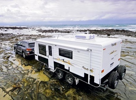 The Roadstar Safari Tamer caravan combines offroad capability with luxurious travel.