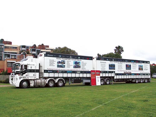 Rod Hannifey’s road safety rig Truck Right 