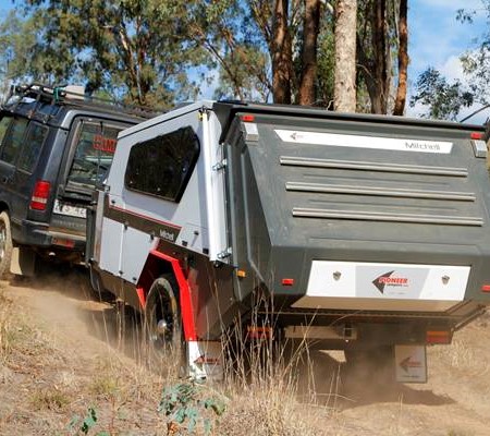 The new Pioneer Mitchell hybrid camper on review.