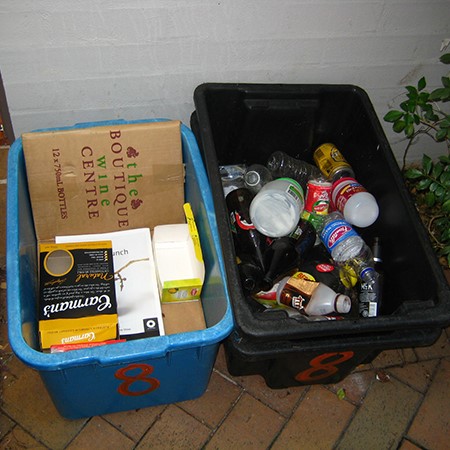 Items that are accepted for recycling can differ around the country.