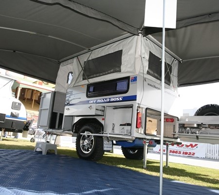 The Lifestyle Elite Breakaway is a new pop-top style camper with a solid roof.