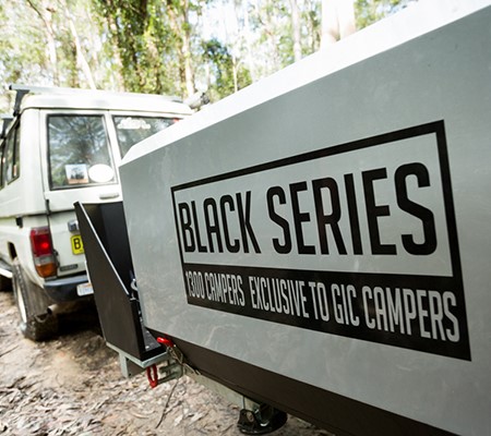 New features boost the performance of GIC's Black Series V2 camper trailers offroad