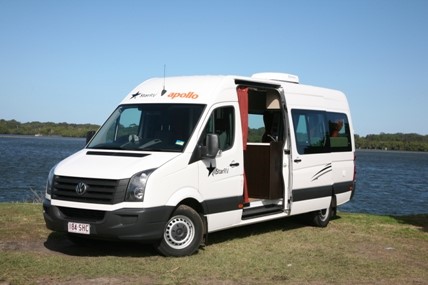 A converted VW Crafter, the Aquila fits in nicely between a small motorhomes or large campervan.