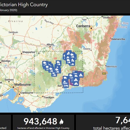 Fire Map - Vic High Country