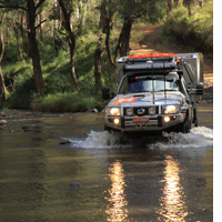 This full-day or overnight trip meanders through the Great Dividing Range and crosses the Condamine River 14 times. 