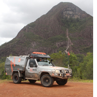 The trip from Woodford to Beerburrum (or vice versa) takes in some excellent views of the Glasshouse Mountains and surrounds along an interesting 4WD track.