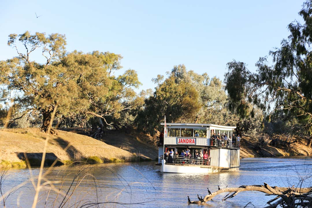 Boat on the Darling River - 'Jandra'