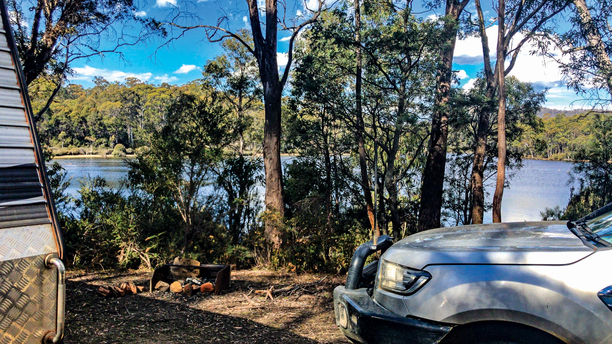 travelling tasmania with a caravan