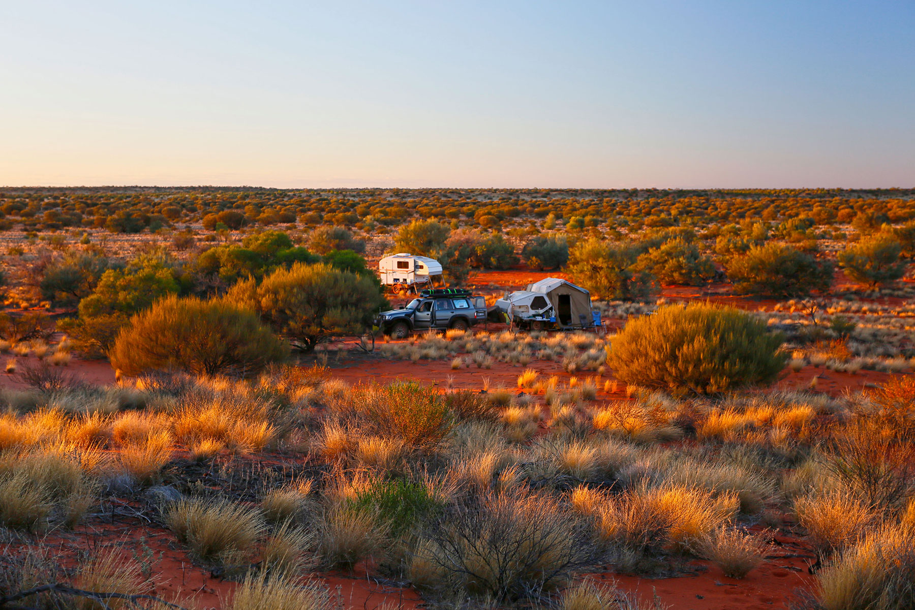 bush camp in the Great Victoria Desert
