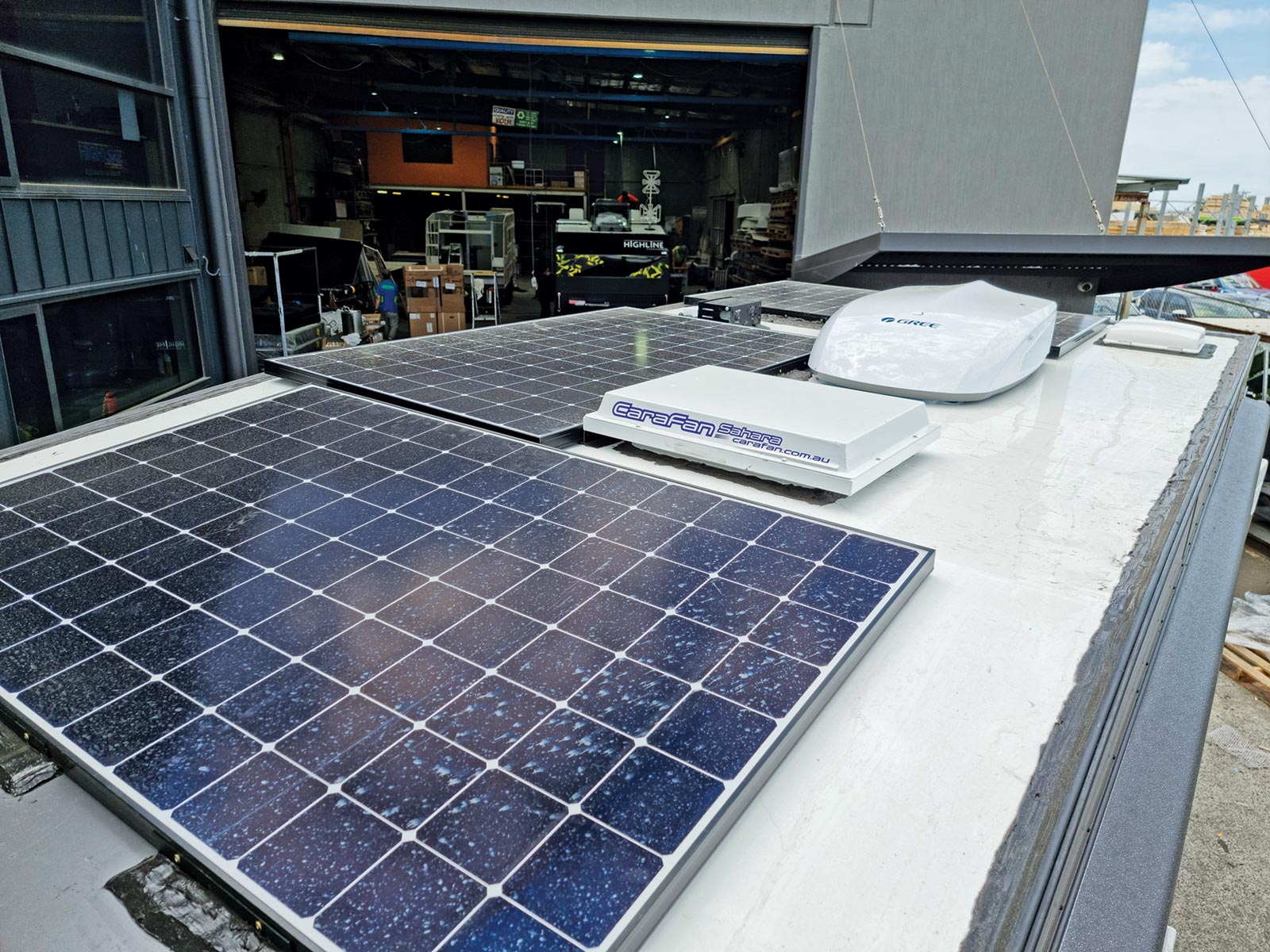 Highline 48V system solar panels