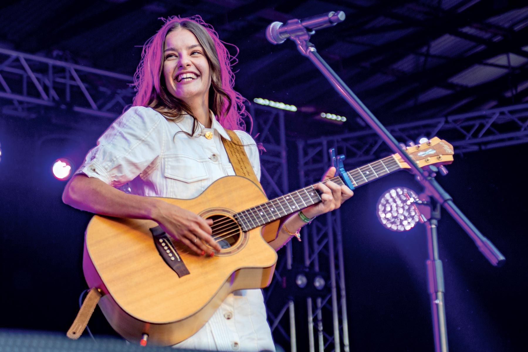 Photo of Denvah our 2023 Muster Talent Search Winner, she made the 2024 Australian Idol Top 3 & is performing this year