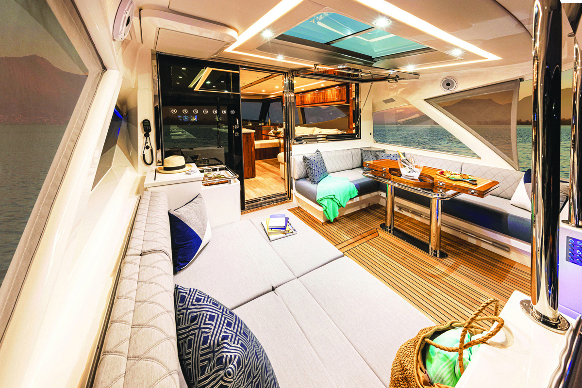 Deck of a yacht