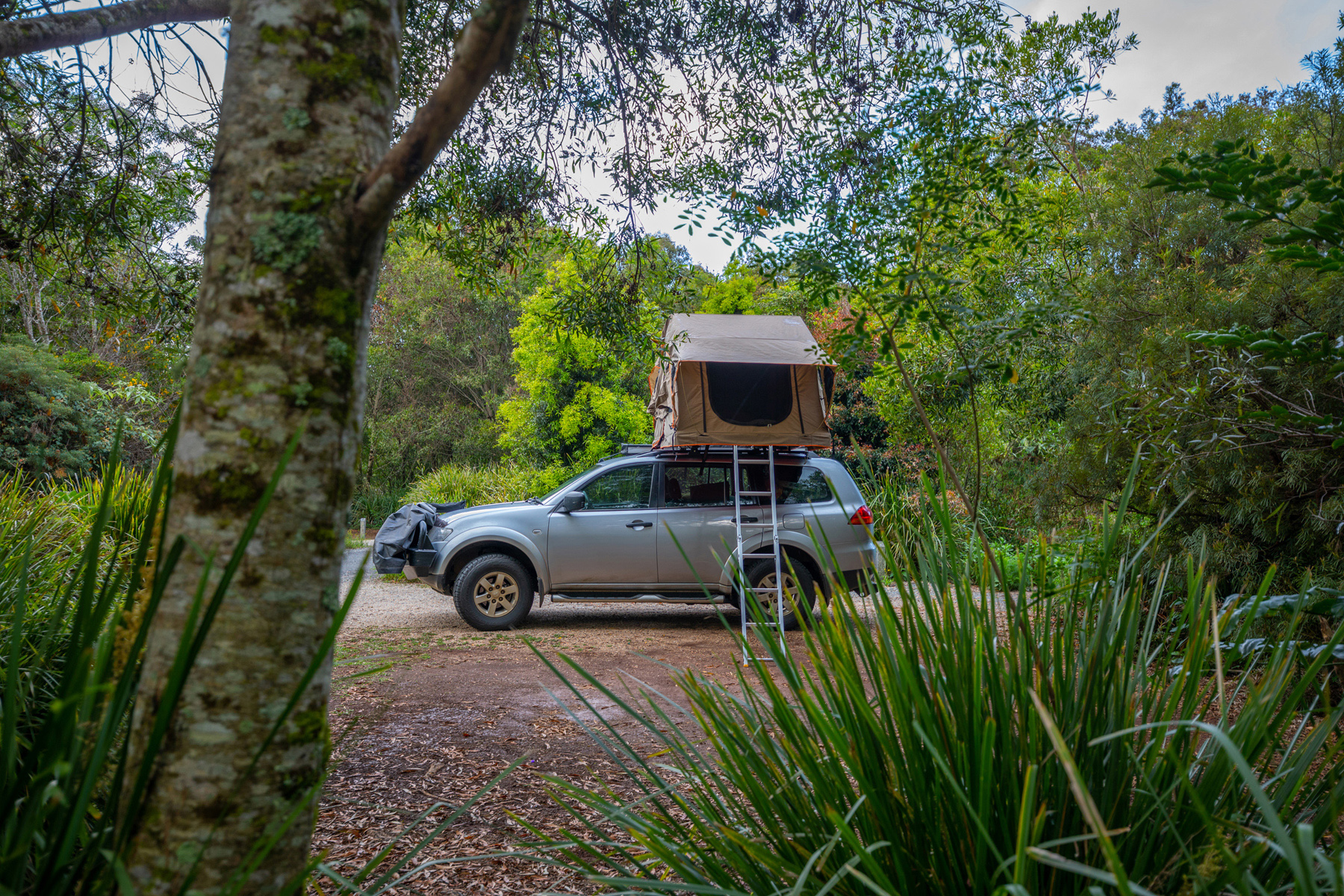 4WD with a rooftop tent