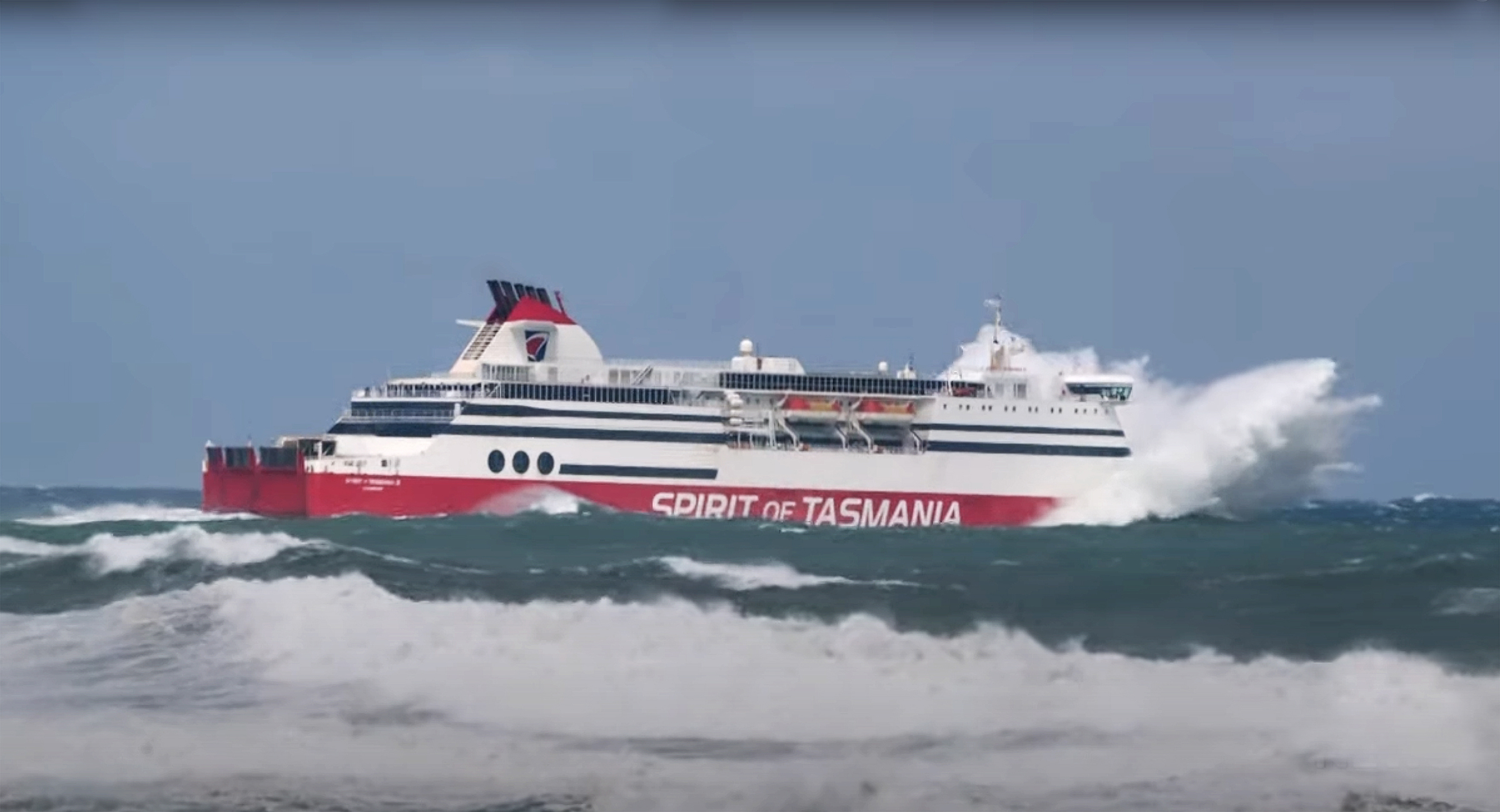 Bass Strait is notoriously rough on passengers and crew alike