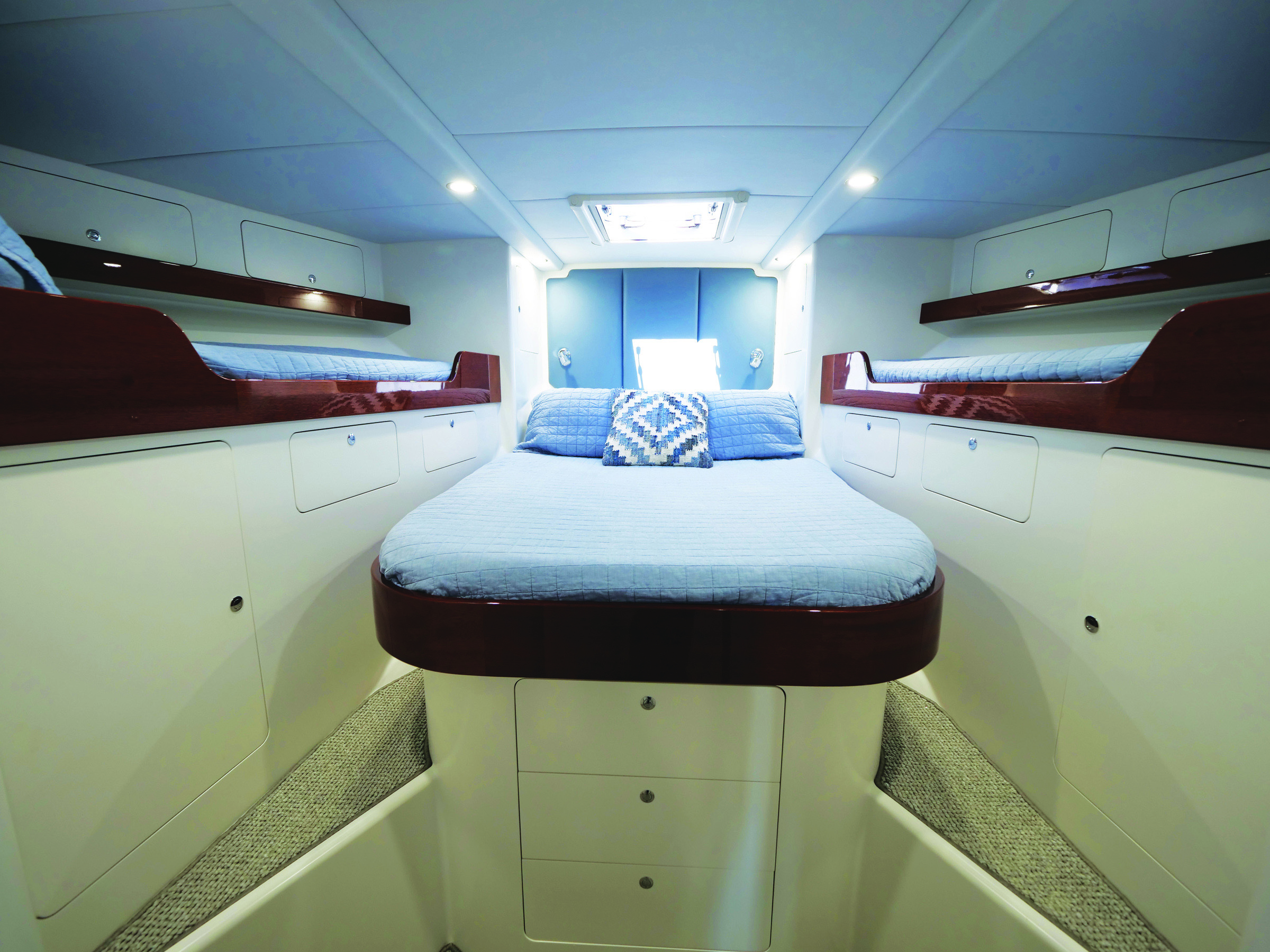 Yacht bedroom for four