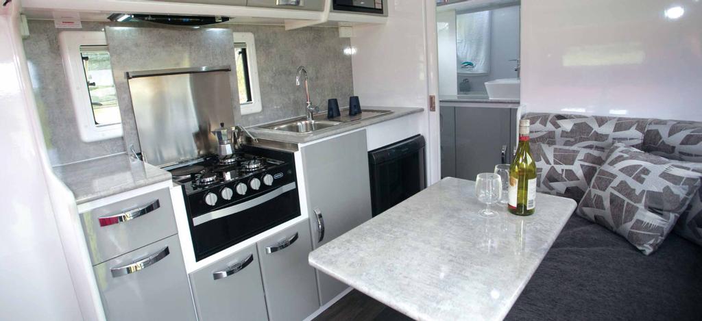 Snowy River 5.18m/17ft Caravan Living area