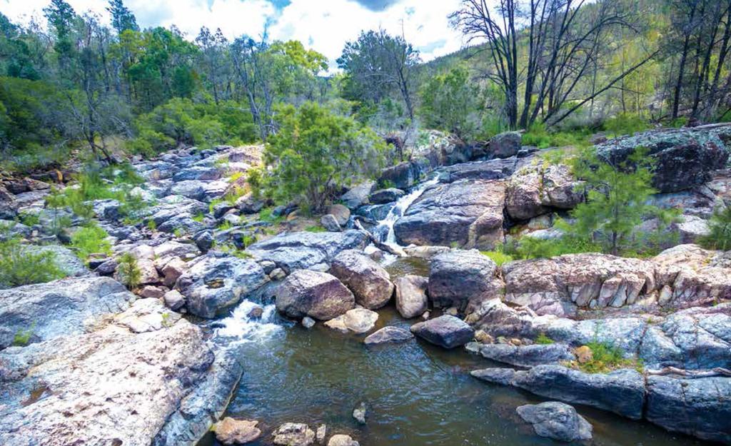 The GWYDIR region is known for its rivers. River flowing over rocks