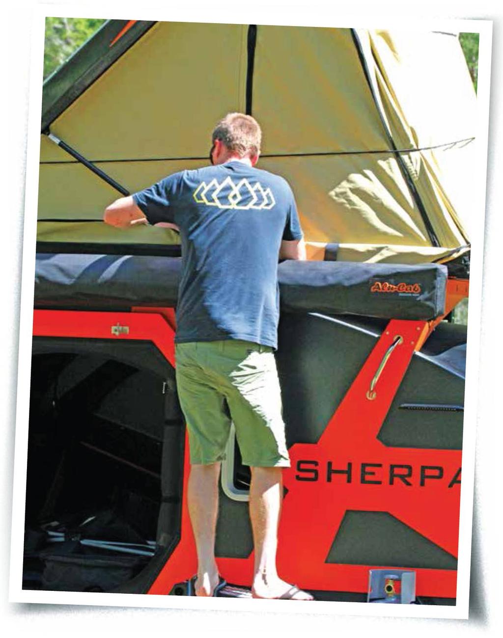 BRS Sherpa teardrop off road camper trailer been setup by Ben