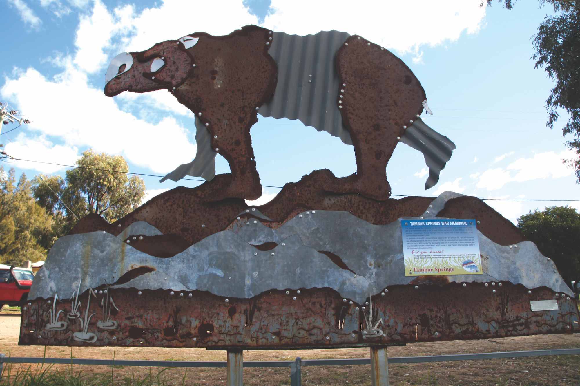 Statue of a Diprotodon