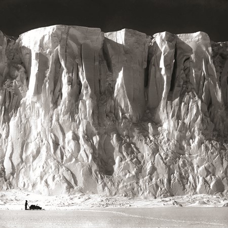 Barne Glacier. PICTURE CREDIT: Trip photographer Herbert Ponting