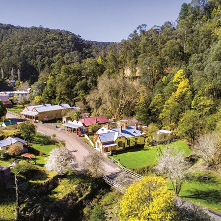 The view from above town in Walhalla. PICTURE CREDIT: Visit Victoria/David Hannah