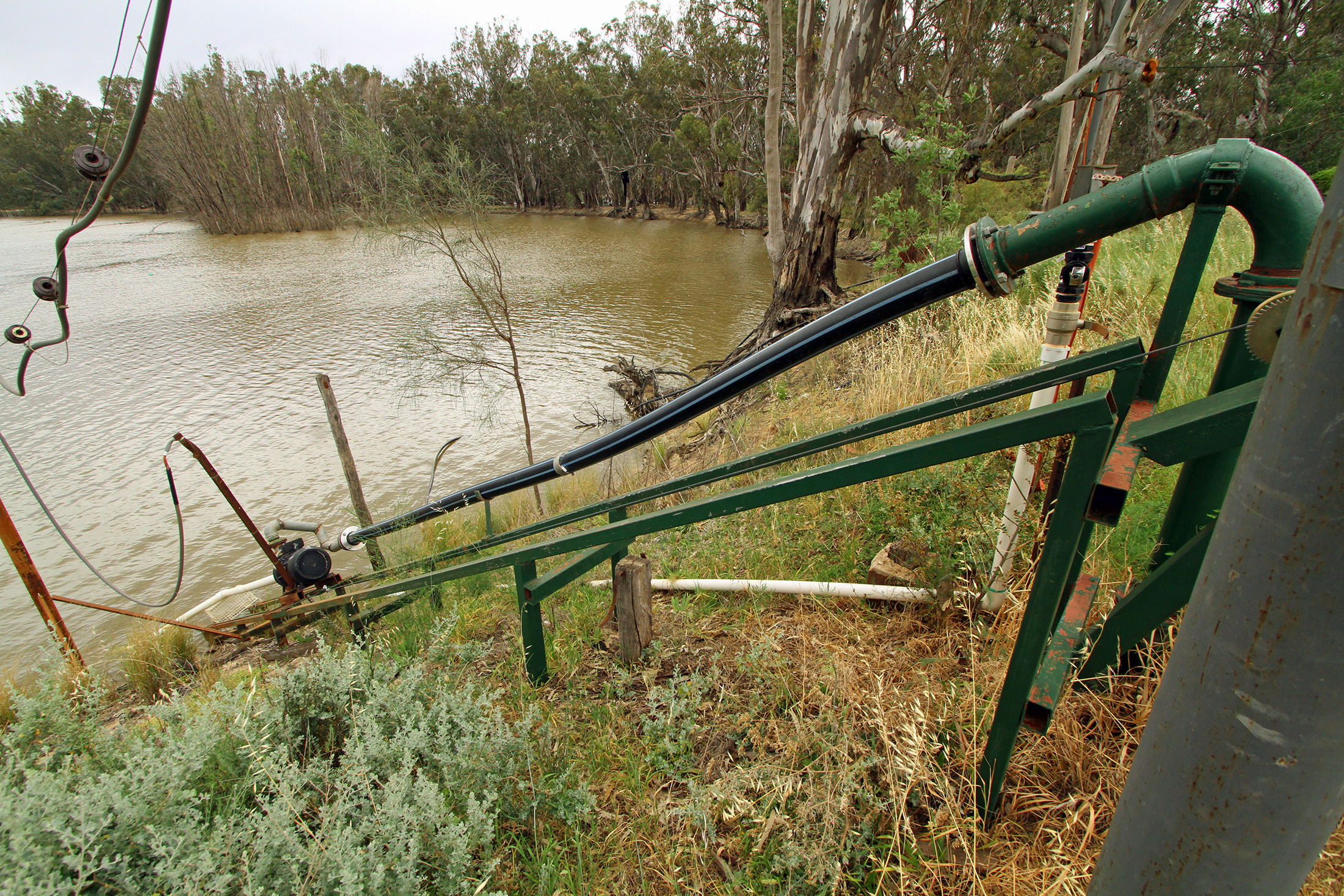 pumping stations, small and large, are extracting the lifeblood of those rivers