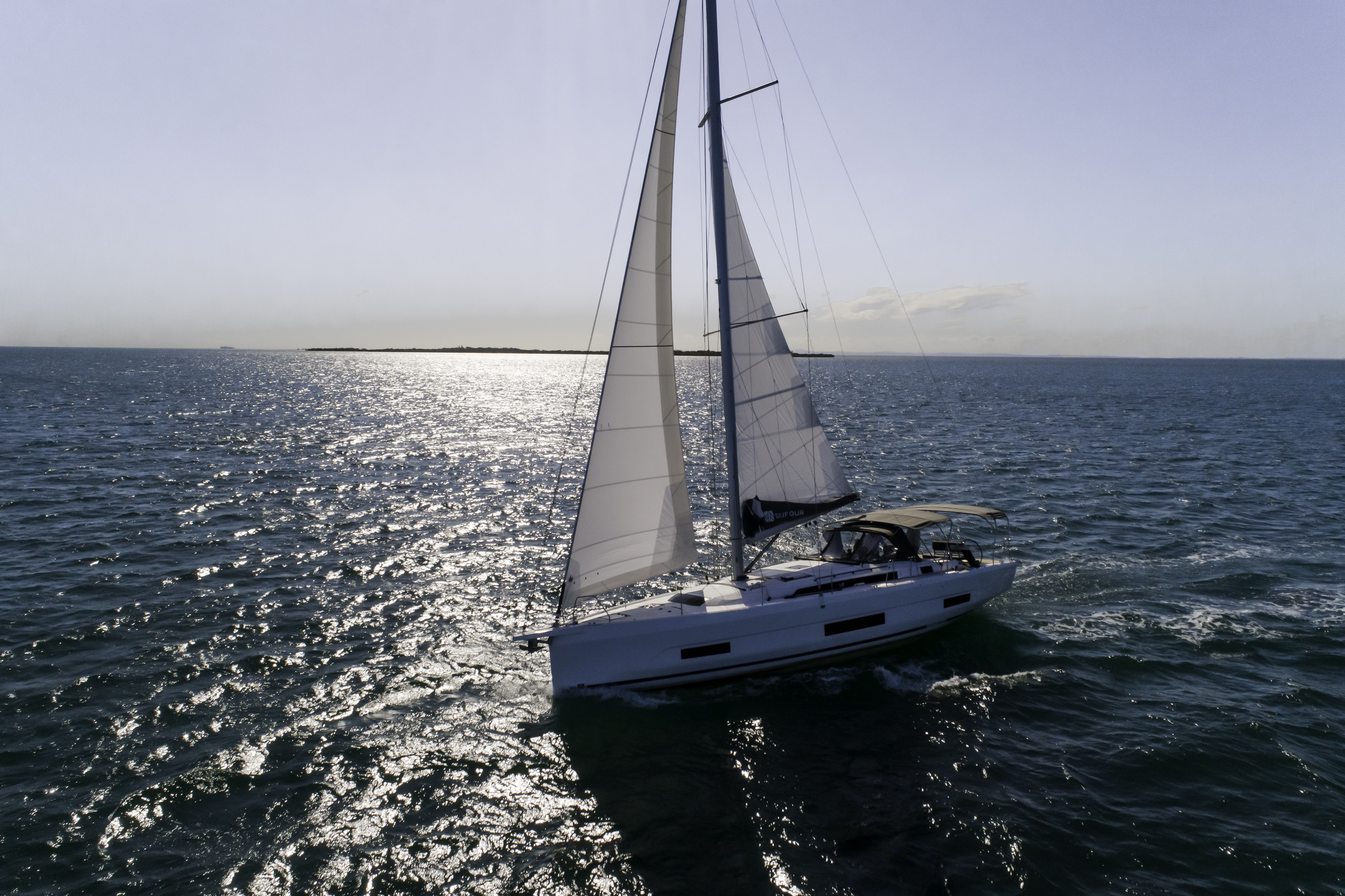 The Dufour provides a stable sailing experience