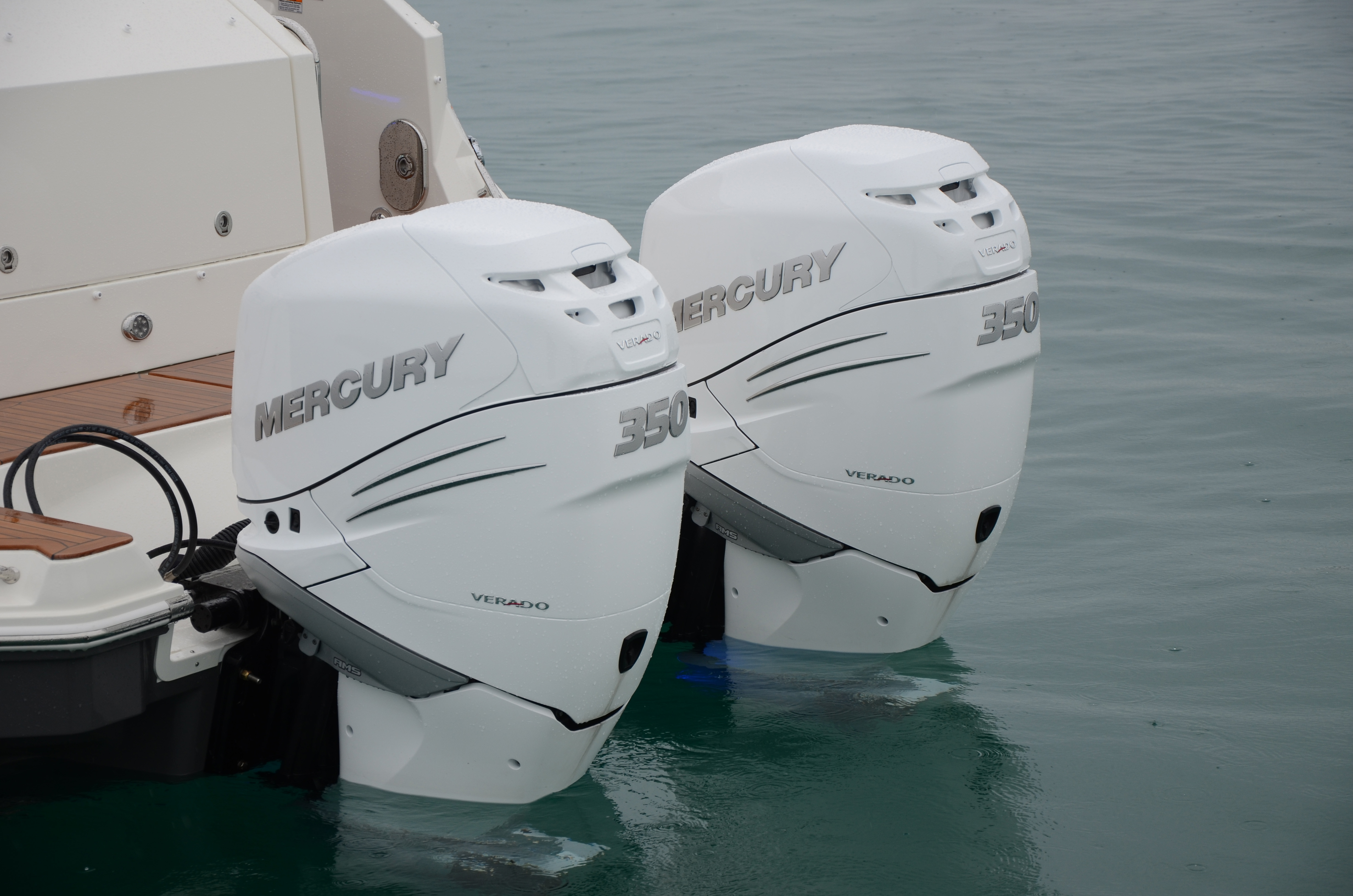 Twin Mercury 350hp supercharged Verado engines